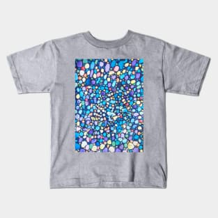 Colourful Beach Pebbles painting Kids T-Shirt